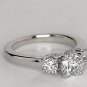 2ct round d vvs1 diamond solitaire engagement wedding ring 14k white gold over