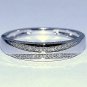 Round Diamond White Gold Plated Wedding Bridal Sets Engagement Trio Ring His Her