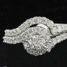 2.00 Ct Round Weding Diamond Bridal Sets Engagement Ring 14K White Gold Over