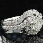 2.00 Ct Round Weding Diamond Bridal Sets Engagement Ring 14K White Gold Over