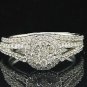 2.00 Ct Round Cut VVS1 Diamond 14K White Gold Finish Engagement Bridal Ring Sets