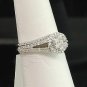 2.00 Ct Round Cut VVS1 Diamond 14K White Gold Finish Engagement Bridal Ring Sets