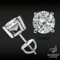 2.00 Carat White Gold Over Screw Back Round Cut Solitaire Stud Earring Diamond