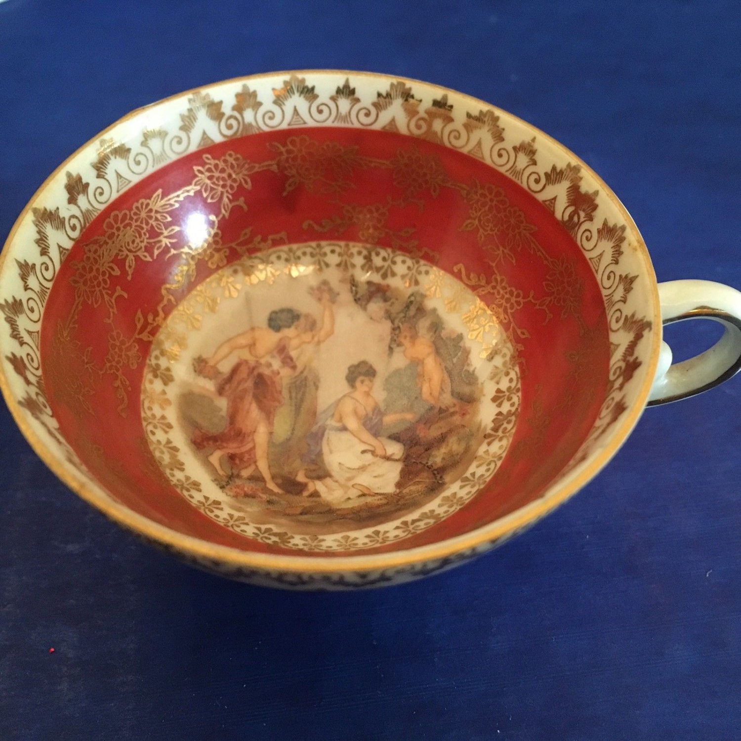 Oscar Schlegelmilch Porcelain China 16 piece Tea Coffee Set Iridescent MINT