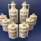 Canister Set Czechoslovakia 1792 Haas & Czjzek China 8 Piece