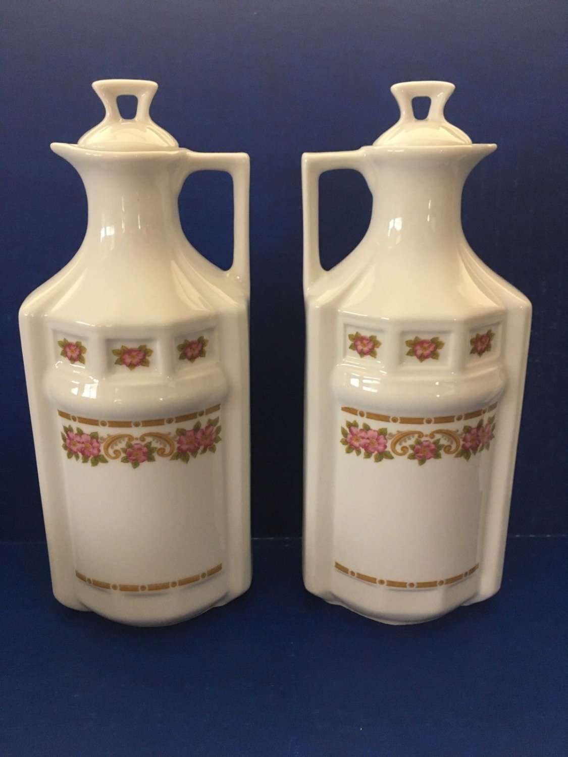 Canister Set Czechoslovakia 1792 Haas & Czjzek China 8 Piece
