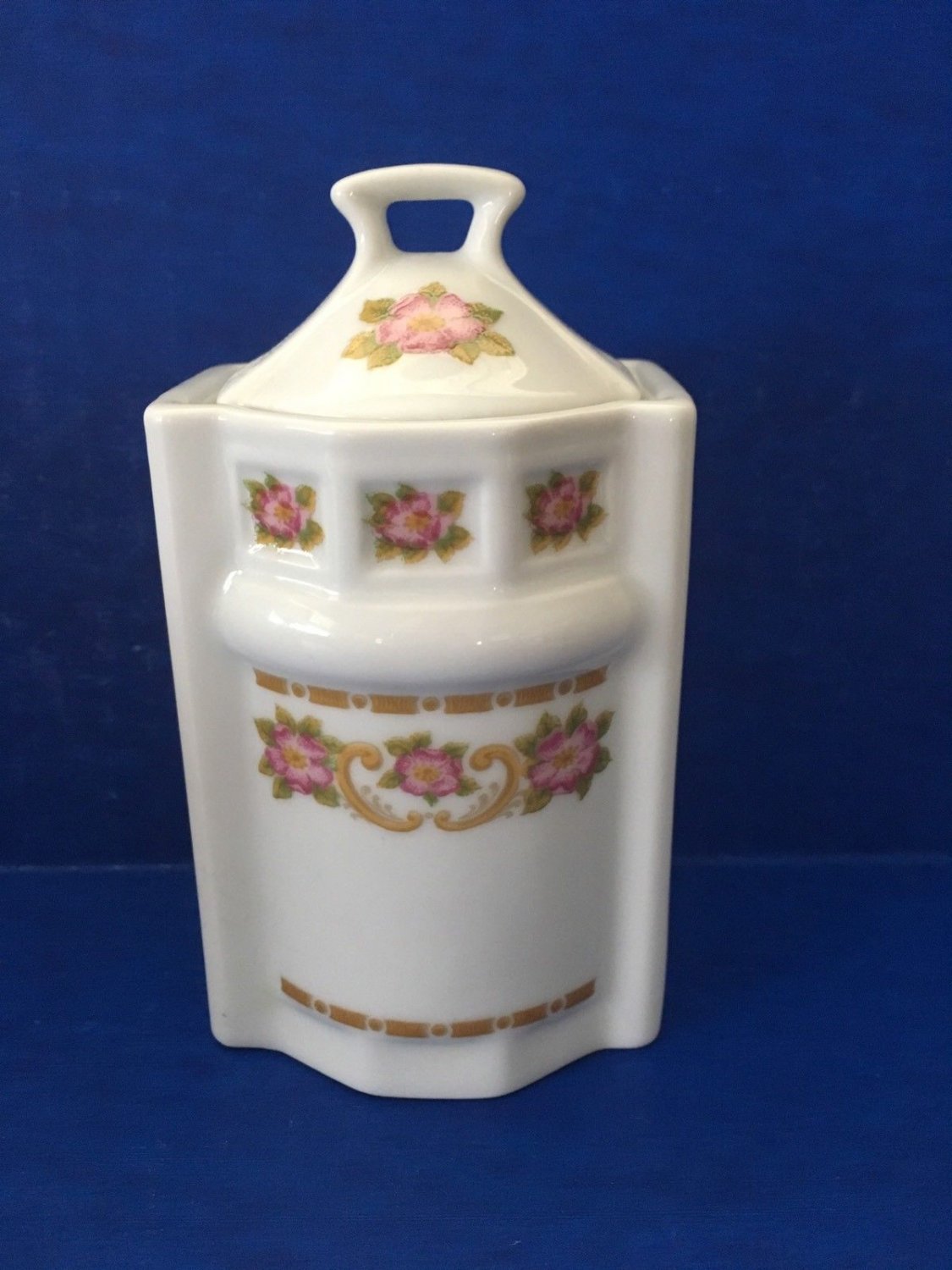 Canister Set Czechoslovakia 1792 Haas & Czjzek China 8 Piece