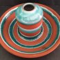 Candle Holder David Greenbaum SIGNED Terre Cotta Art Original One Of A Kind