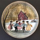 P BUCKLEY MOSS "Ring Around the Rosie" Plate #4 Am. Silouette Anna Perenna COA