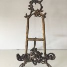 LARGE 15" Vtg Brass Easel Ornate Rococo RARE, Beautiful Patina