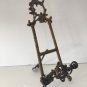 LARGE 15" Vtg Brass Easel Ornate Rococo RARE, Beautiful Patina