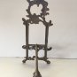 LARGE 15" Vtg Brass Easel Ornate Rococo RARE, Beautiful Patina