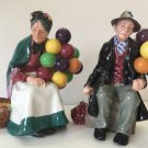 Royal Doulton The Balloon Man and The Old Balloon Seller. MINT Sold As Set