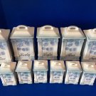 Victoria Czecho-Slovakia Canister Vintage 22 Piece Set MINT