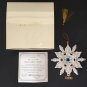 LENOX Ornament 2002 Fine China Snowflake SWAROVSKI CRYSTALS - LTD EDITION - NIB