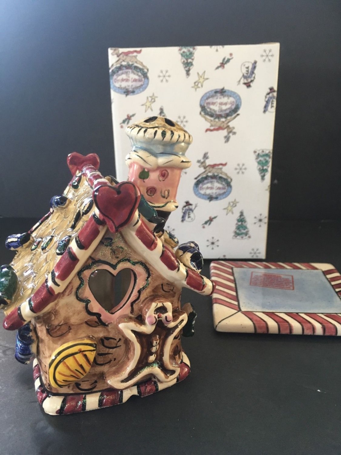 Blue Sky Ceramic Gingerbread House by Heather Goldminc 2002