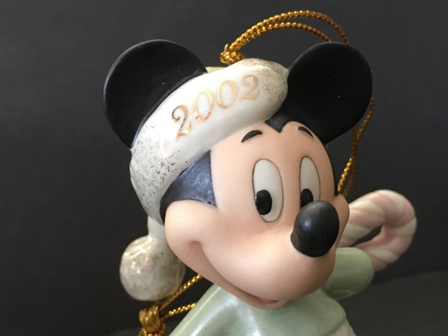 Lenox Ornament "Mickey's Holiday Surprise" Fine China 24k MINT NIB COA
