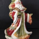 Fitz and Floyd Bell Santa Clause St Nicholas Damask Holiday Figurine 6"