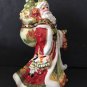 Fitz and Floyd Bell Santa Clause St Nicholas Damask Holiday Figurine 6"