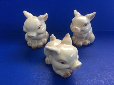 GOEBEL W. Germany RARE Three Little Pigs SET Collectables