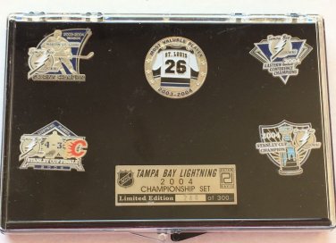 NHL Limited Edition Tampa Bay Lightning 2004 Championship Pin Set