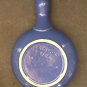 BOWL DISH SOUP BEAN POT ANTIQUE RED WING POTTERY RARE PEACOCK BLUE COVERED