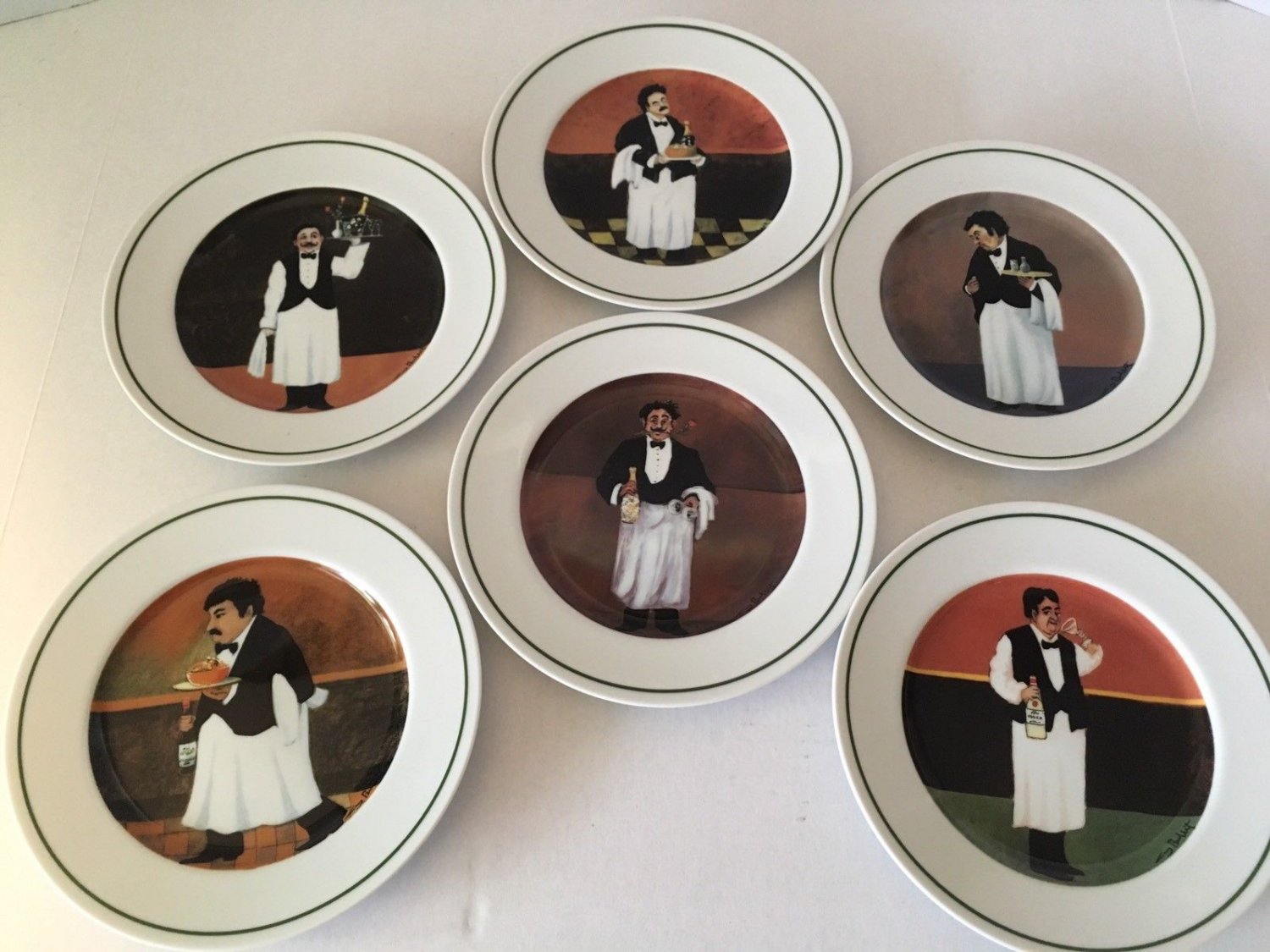 Salad Plates WilliamsSonoma Guy Buffet SOMMELIER Set Of 6