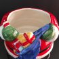 Cookie Jar Mr. Santa Claus Ceramic NIB