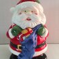 Cookie Jar Mr. Santa Claus Ceramic NIB