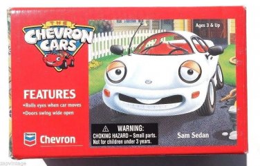 Car Toy Chevrons White Sam Sedan Car Vehicle NIB