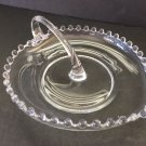 Beaded Glass Candy Dish Imperial Glass Candlewick With Handle