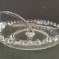 Beaded Glass Candy Dish Imperial Glass Candlewick With Handle
