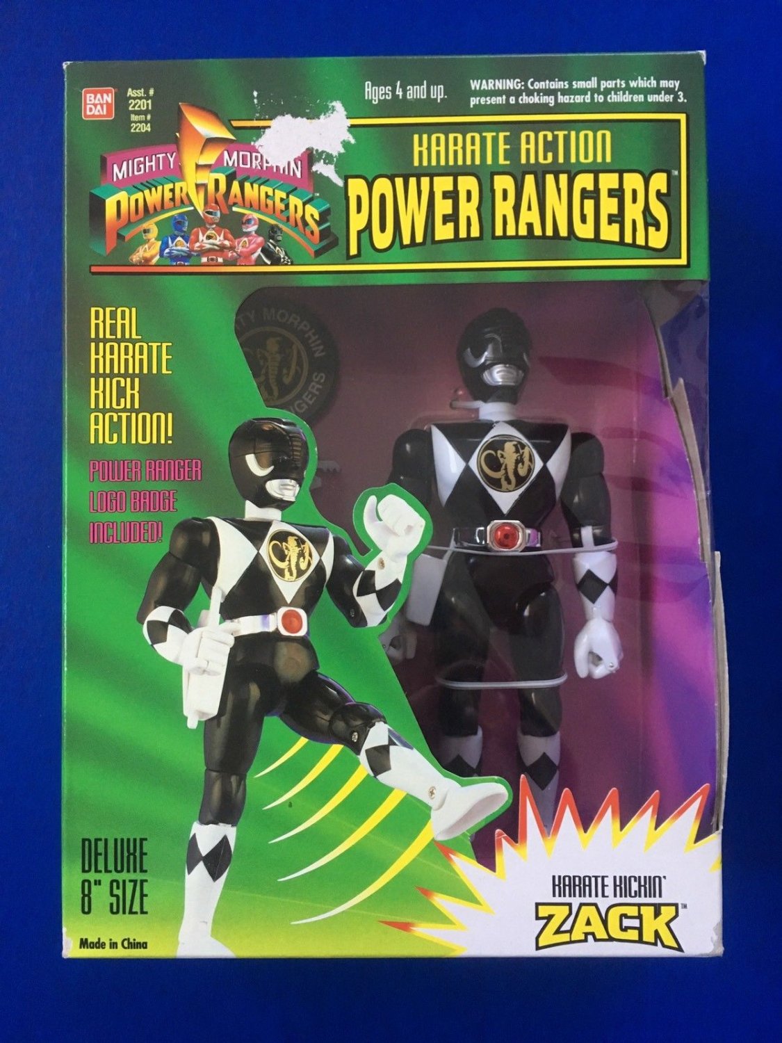 Power Rangers Mighty Morphin Karate Kickin Ranger Zack