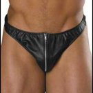 Urban Leather Zip Up Thong