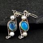 Natural Chalcedony Sterling Silver Earrings [JWL-E8BE5]