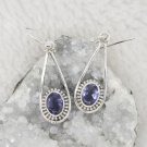 Stunning iolite sterling silver earrings [JWL-EE65C-RIPP]