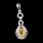 12.2 ct Citrine and cubic zirconia pendant [JWL-PA4B0-RTPP]