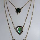 Betsey Johnson 3-tier Rhinestone Pendant Necklace