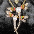 Double Dragonfly necklace [JWL_NBJA3_OPP]