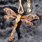 Large Autumn Dragonfly Pendant Large Autumn Dragonfly Pendant
