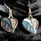 Heart-shaped Natural Pāua Earrings [JWL_E8922]