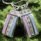 Striped Natural Pāua Earrings [JWL_E8923]