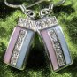 Striped Natural Pāua Earrings [JWL_E8923]