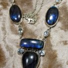 Labradorite/Swiss Blue Topaz Princess necklace [JWL_NW113]