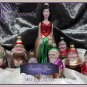 Antique Handcrafted Sneewittchen ornament set [EST_GC296]