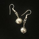 Gray Swirl Pearl Earrings