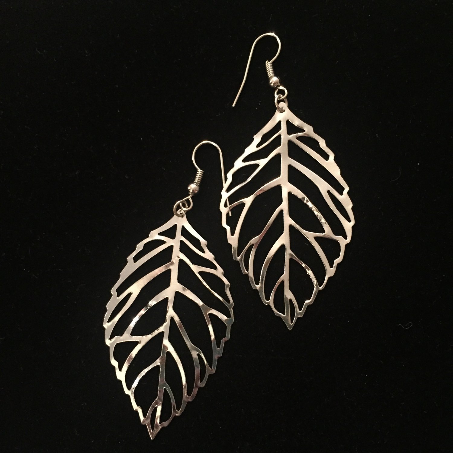 Silver Leaf Earrings