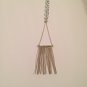 Silver Triangle Tassel Necklace