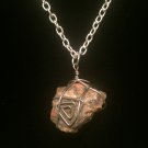 Texas Red Stone Wire Wrapped Necklace