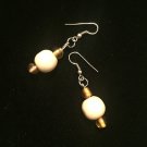 Bare Wood and Amber Earrings